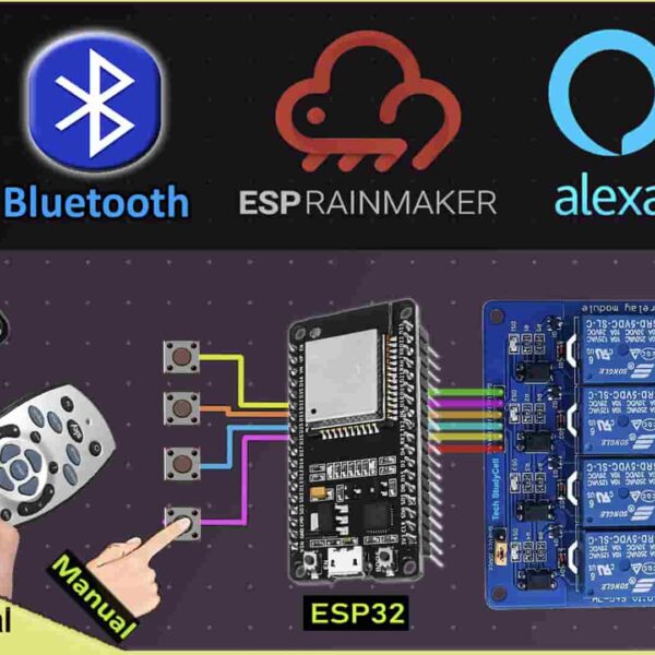 ESP32 Project Using ESP RainMaker With Alexa Google 2022