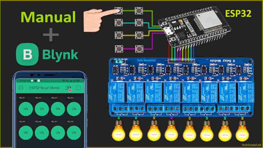 Blynk ESP32 home automation system
