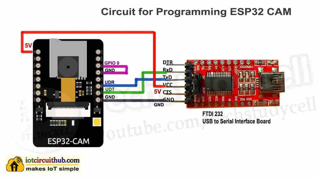 ESP32CAM programmer circuit