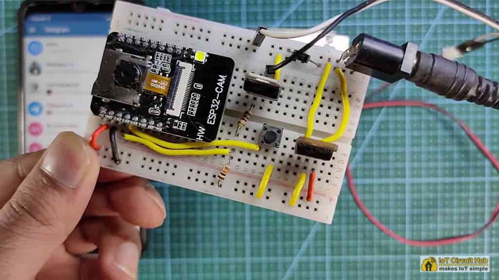 Connect the ESP32CAM with circuit