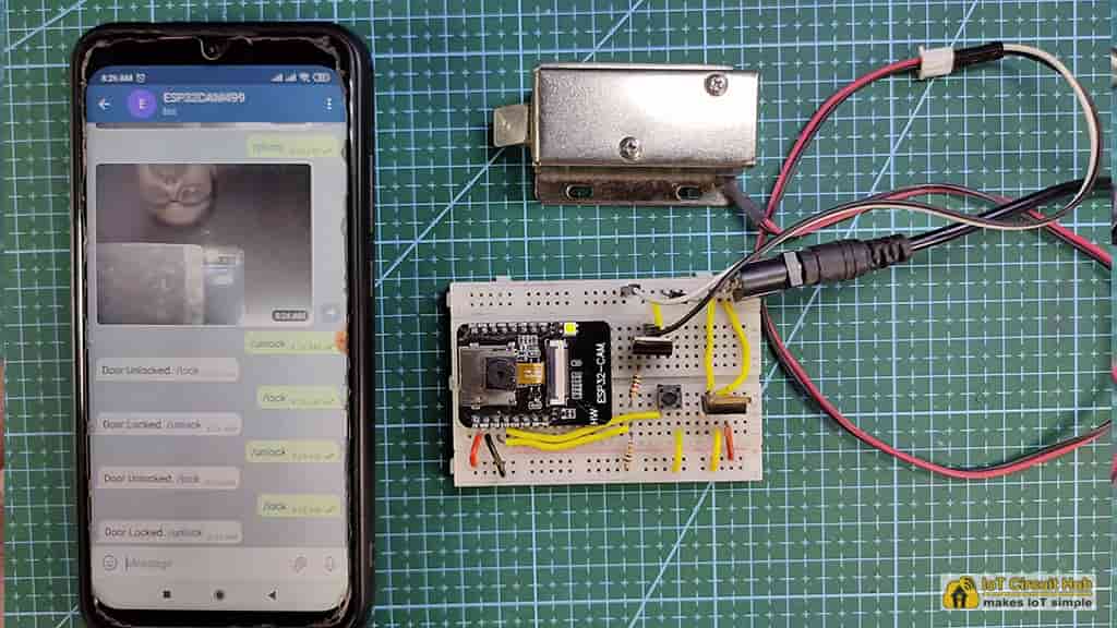 Testing the ESP32CAM WiFi lock