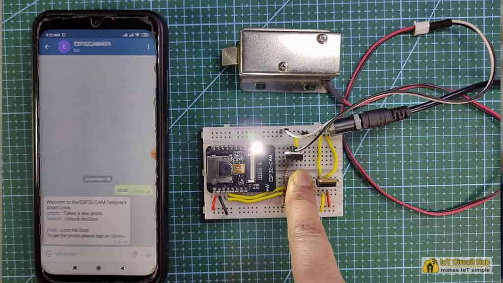 Testing the ESP32CAM circuit