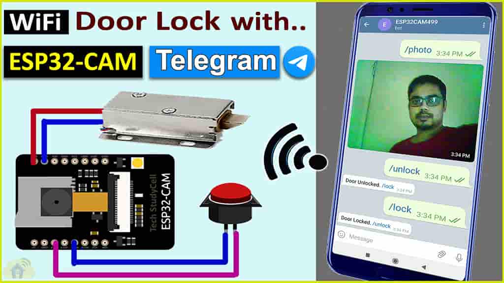 Read more about the article WiFi Door Lock using ESP32 CAM & Telegram