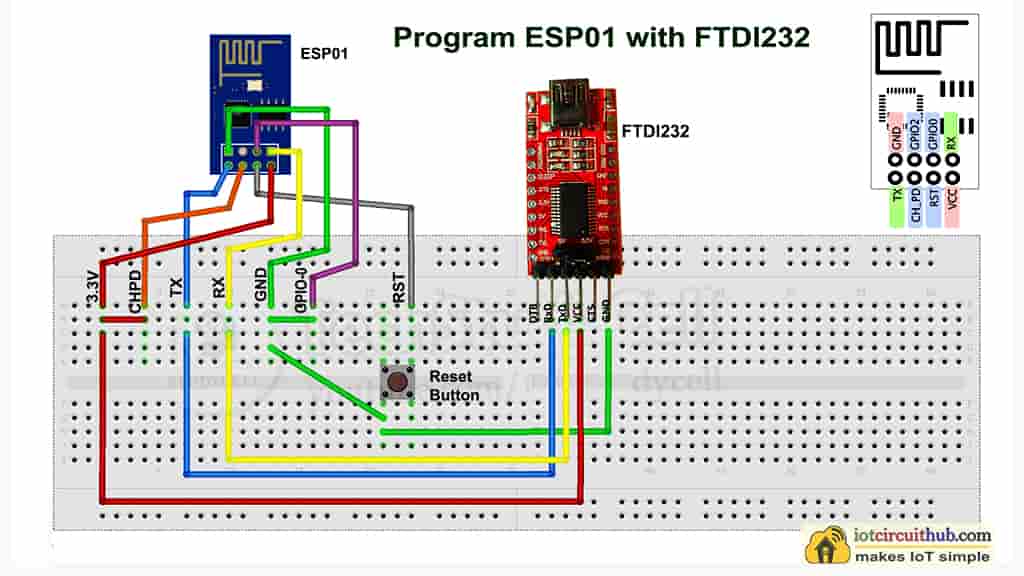 ESP8266 programming with FTDI232