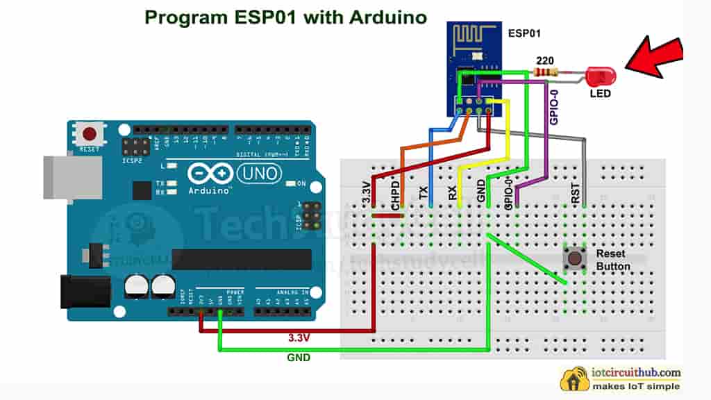 connect ESP01 to Arduino