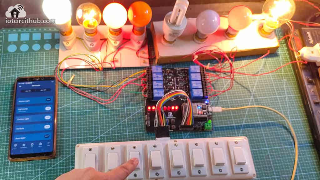 Controlling the relays from switches