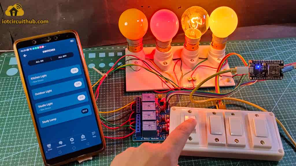 Control relays with manual switches