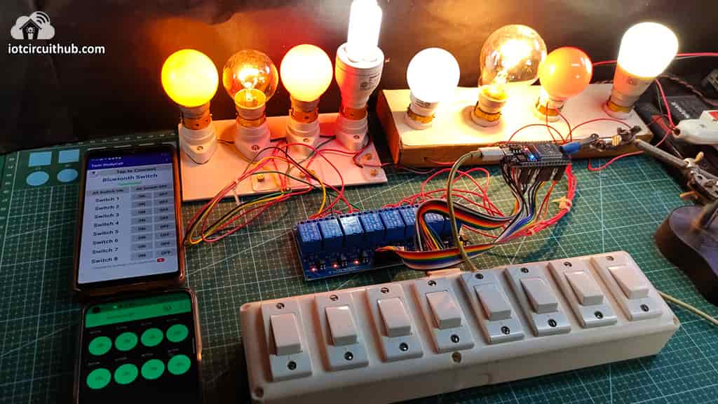 ESP32 WiFi Bluetooth control relay