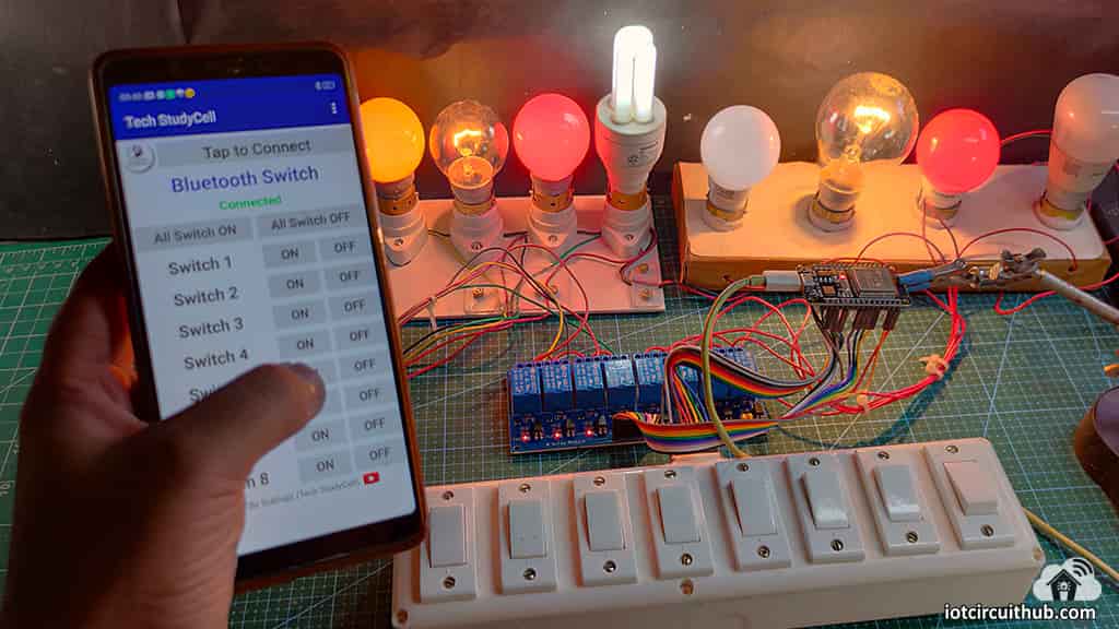 Control Relays with bluetooth