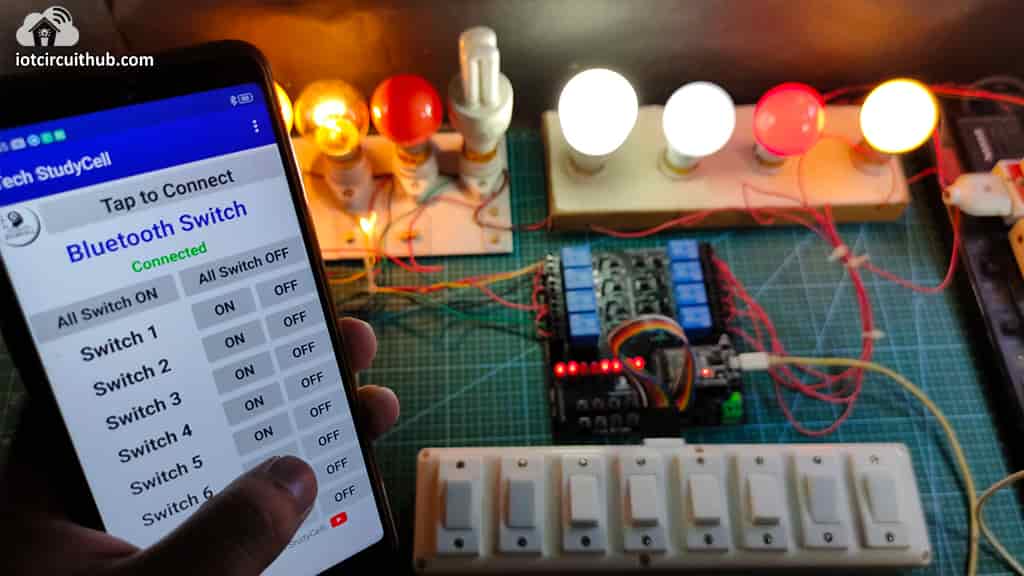 Controlling the Relays with Bluetooth