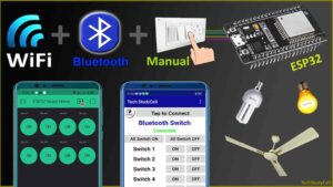 Read more about the article ESP32 WiFi Bluetooth Smart Home System with Manual Switch & Blynk App
