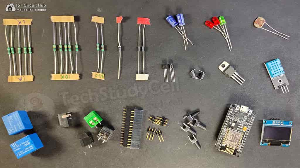 Required Components for the NodeMCU Project