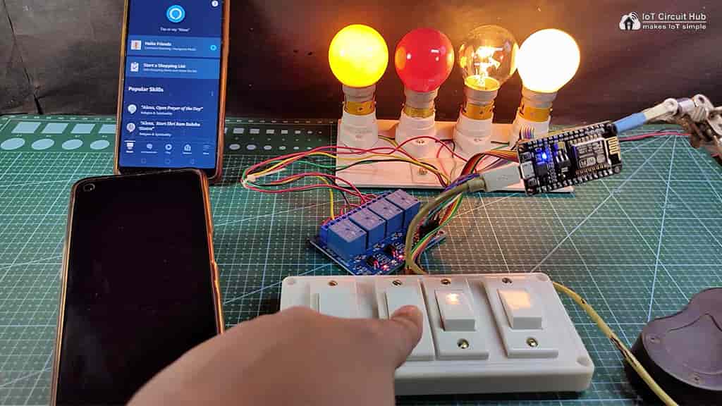 Control relays manually with Switches