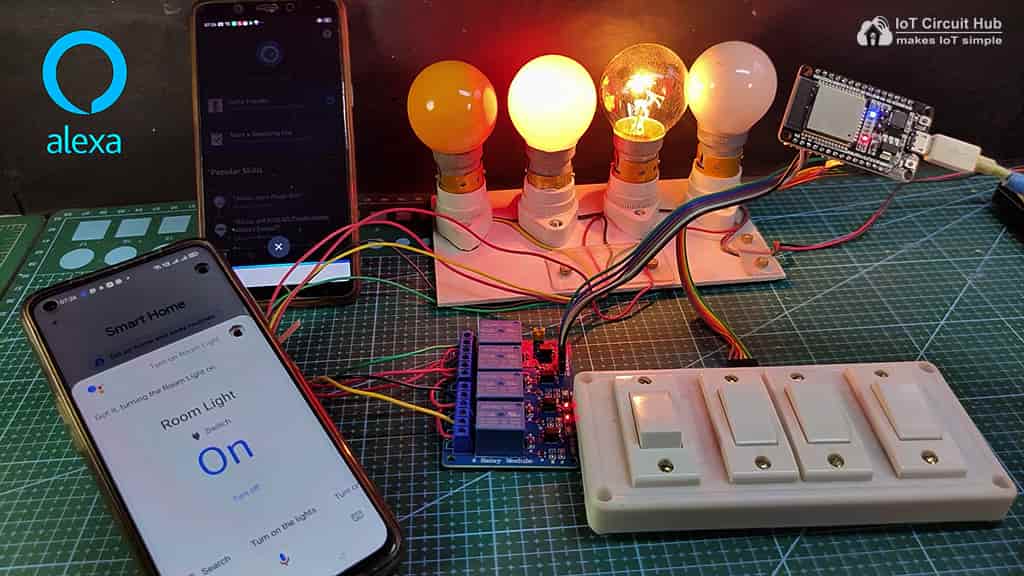 ESP32 control Relays with Alexa