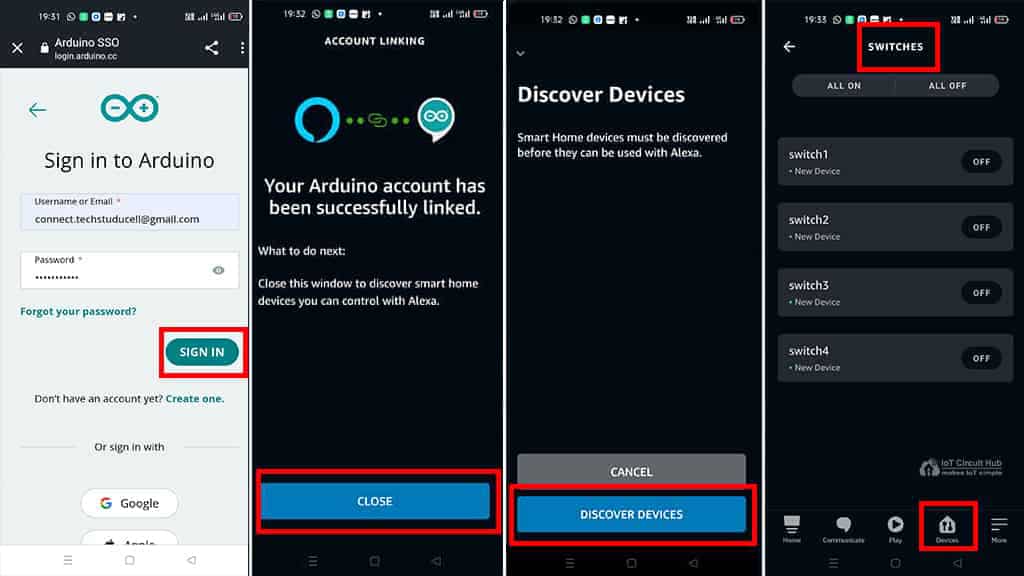 Add Devices in Amazon Alexa App