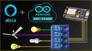 Read more about the article Arduino IoT Cloud ESP8266 NodeMCU Alexa Home Automation system