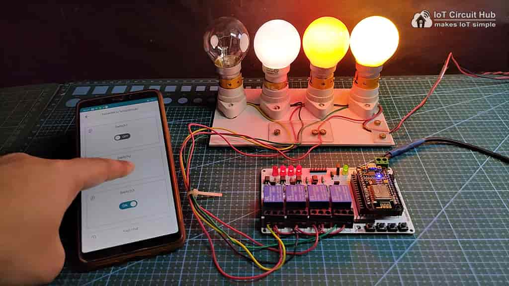 Control relays from Arduino Cloud App