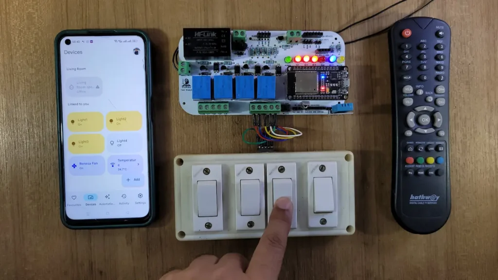 Control relays with Switch