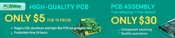 This image has an empty alt attribute; its file name is PCBWay-750x161-Banner.jpg