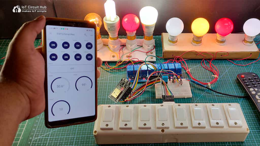 Home automation using IoT with Blynk ESP32