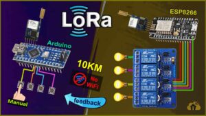 LoRa Arduino ESP8266 control Relay
