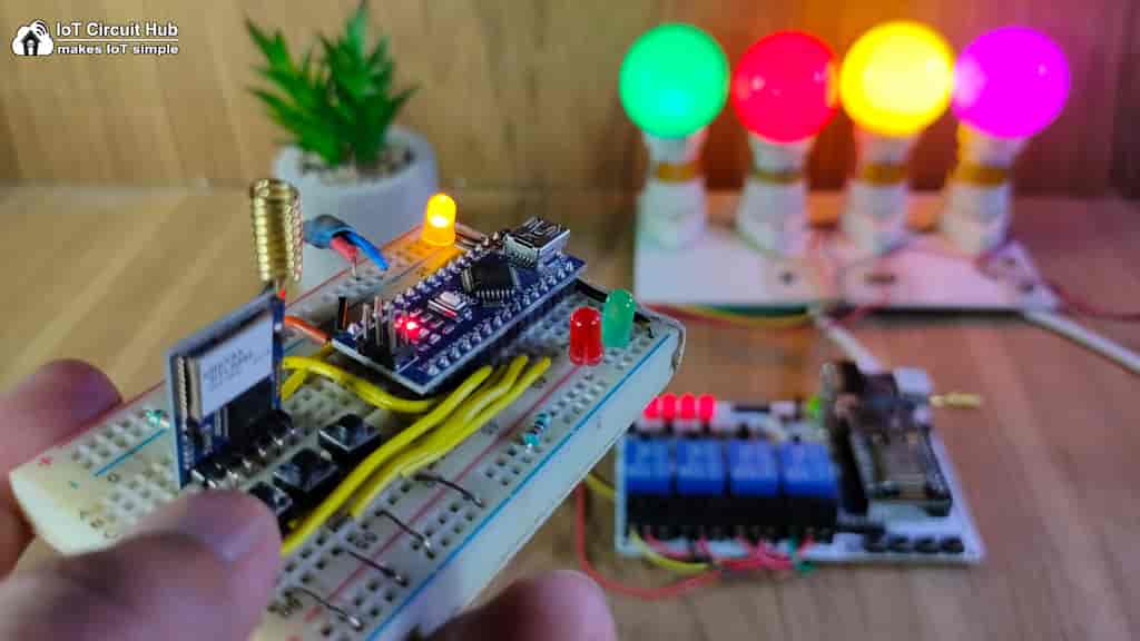 Lora Arduino ESP8266 control relays