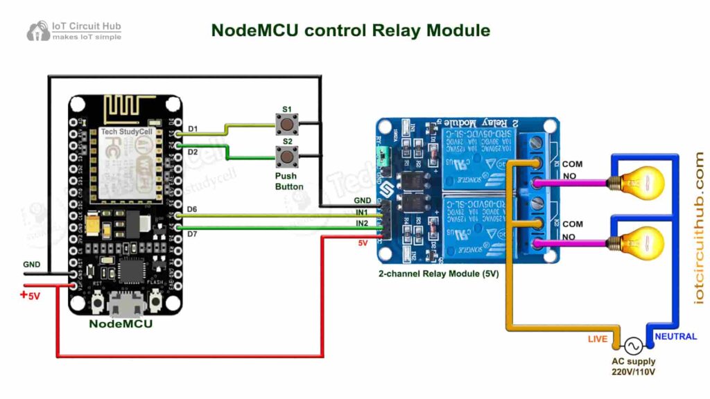 NodeMCU Projects Circuit