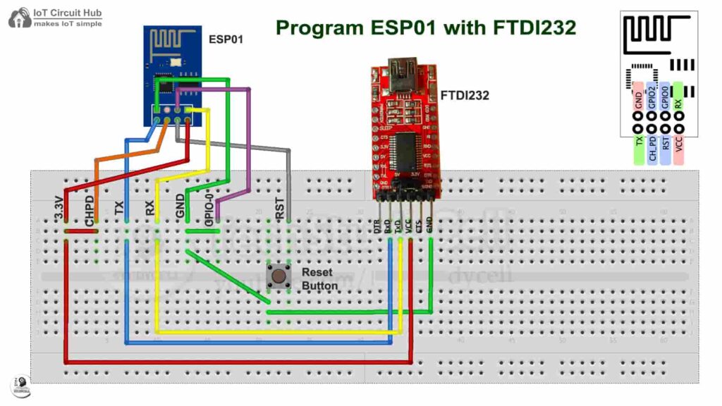 Program ESP01 with FTDI232