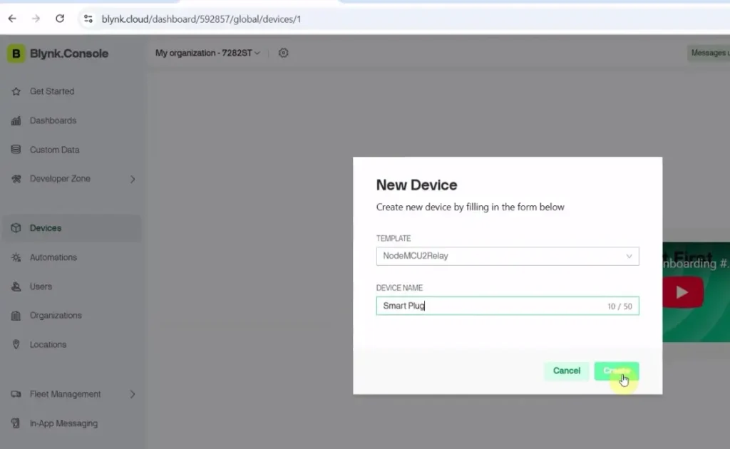 blynk iot platform setup p7