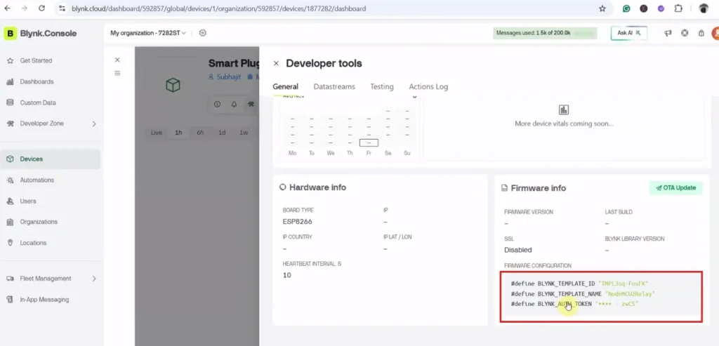 blynk iot platform setup p9 blynk iot platform setup p9