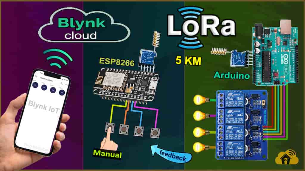 Read more about the article LoRa IoT Project using Arduino ESP8266 with Blynk