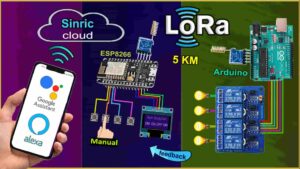 Read more about the article LoRa ESP8266 Arduino IoT Project with Google Assistant & Alexa