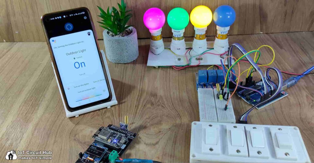 Control Relays with Google Assistant