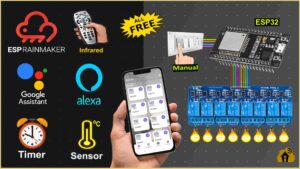 Read more about the article ESP RainMaker Home Automation with Google, Alexa, IR & Manual Switch