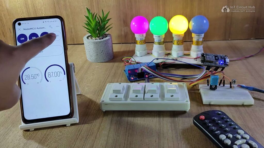 NodeMCU control relay with Blynk IoT app