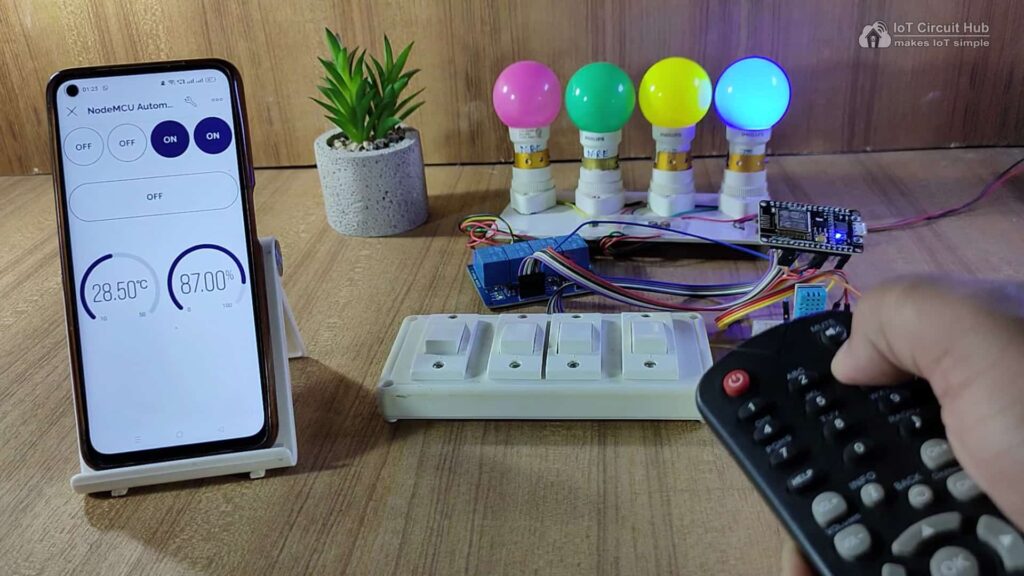 Control relays with IR Remote