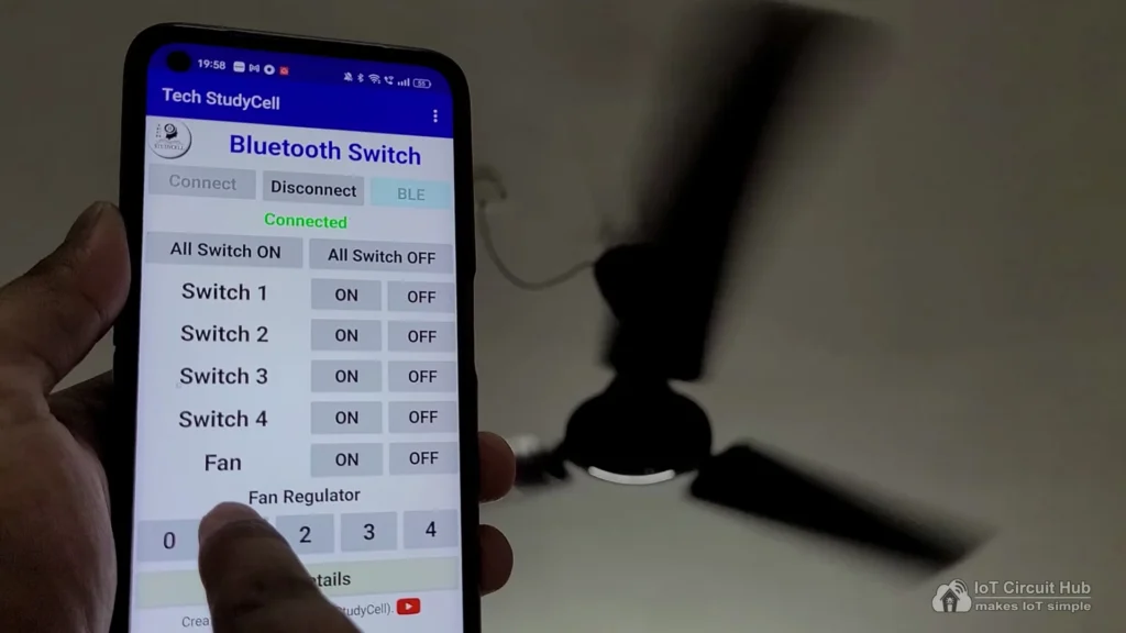 Control Fan speed with Bluetooth