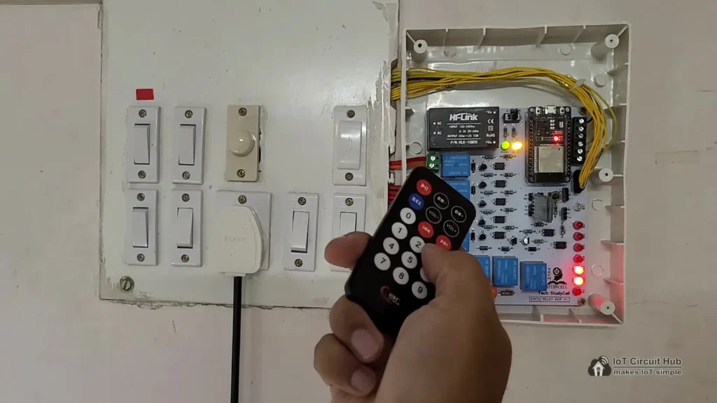 Control relays with IR Remote
