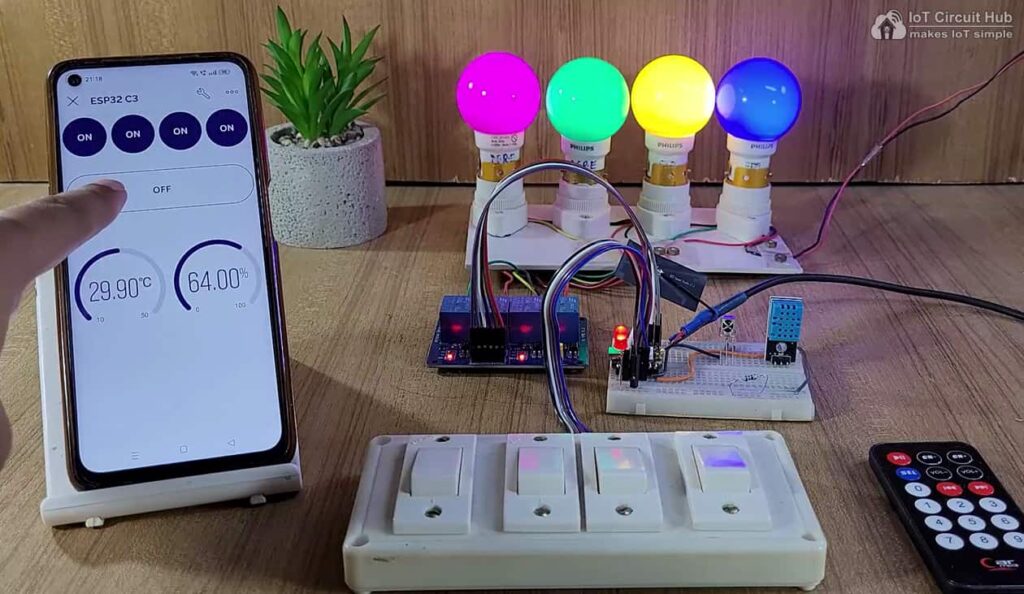 Control relays with Blynk IoT app