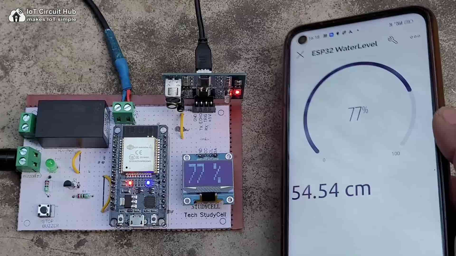 Iot Based Water Level Indicator Using Ultrasonic Sensor