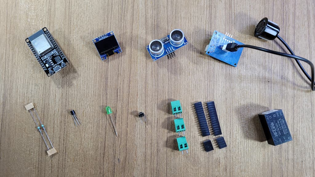 Required Components for ESP32 Water Level Sensor