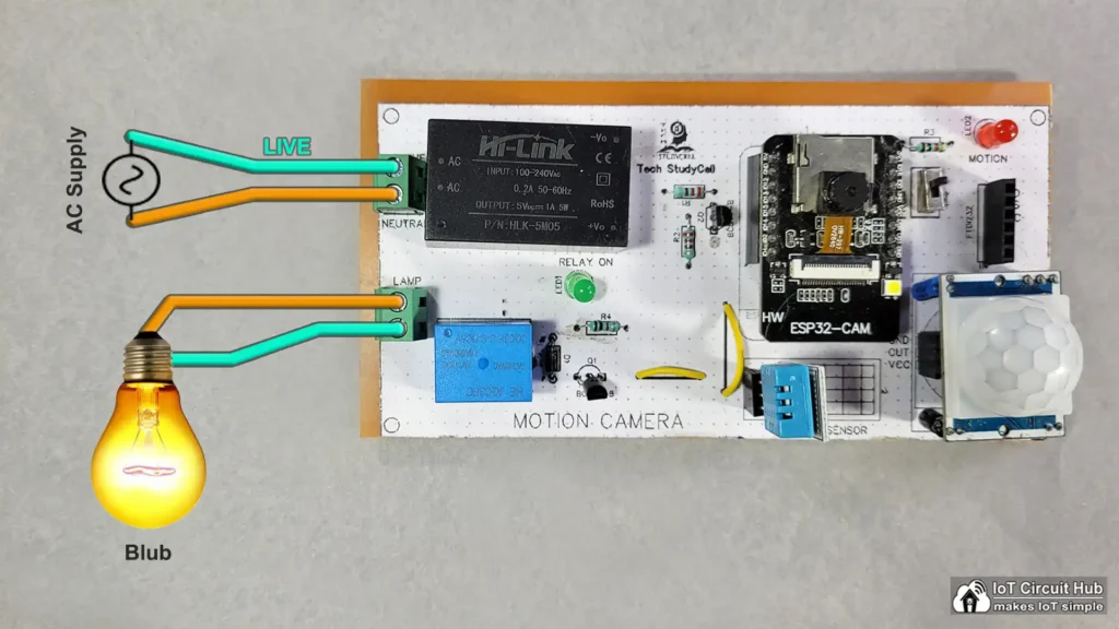 Connecting PIR, DHT11 with PCB