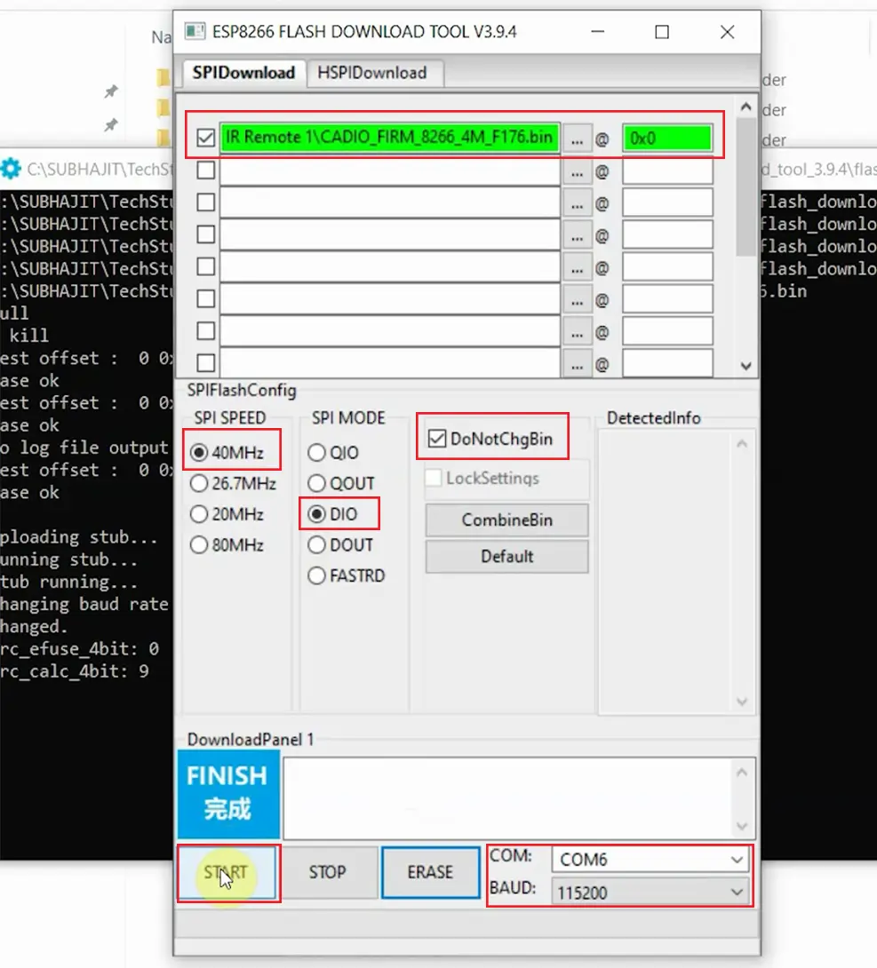 esp8266 cadio ürün yazılımı p 5