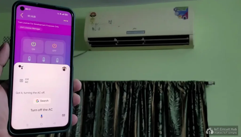 Control AC with Google assistant