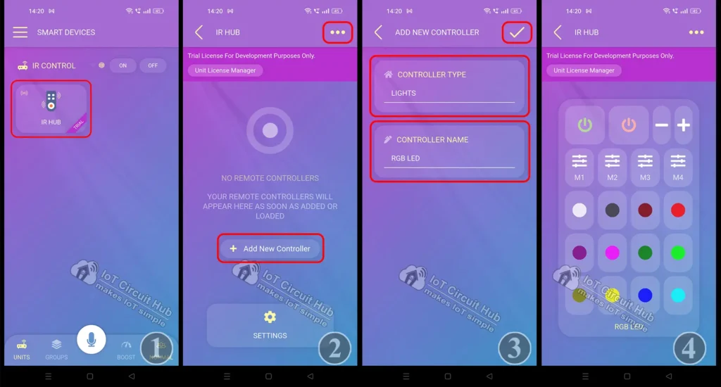 Add IR Controllers in IR HUB