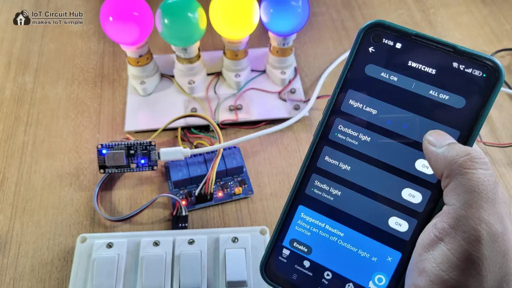 control relay with Amazon Alexa app