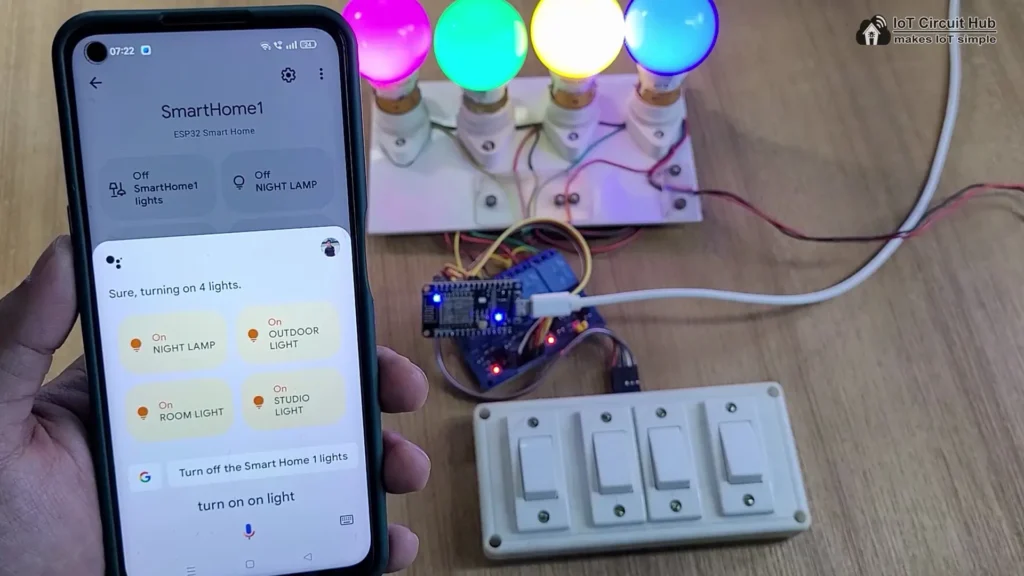 control relays with Google Assistant