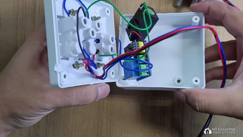 place the circuit inside a switch box