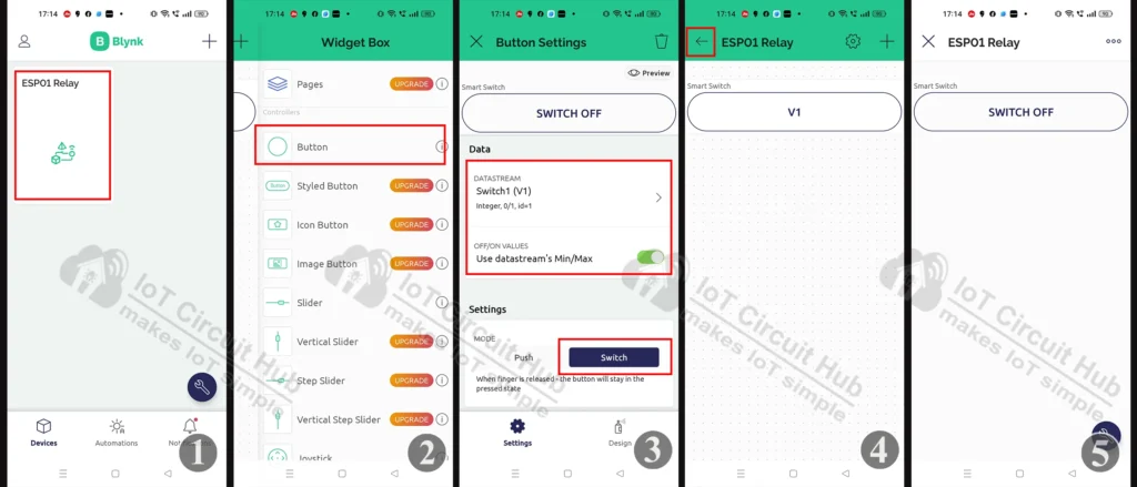 Configure the Blynk IoT App