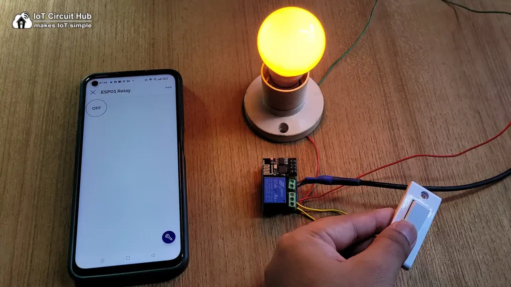 Testing the ESP-01 Relay circuit